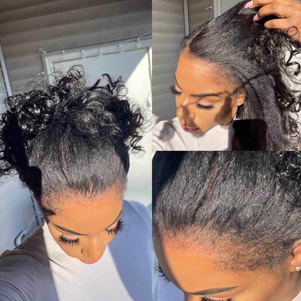Labhairs New Arrival Curly Baby Hair Top Swiss HD Lace Body Wave Wig