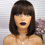 Luxury Vortex Style Straight Bob With Bang 10Inch
