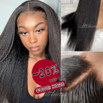 Top Swiss HD Lace Wigs Yaki Straight Lace Front Human Hair Wigs | Kinky Straight