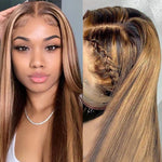 Honey Blonde Piano Color Top Swiss HD Lace|Straight |Loose Body Wave|Deep Wave